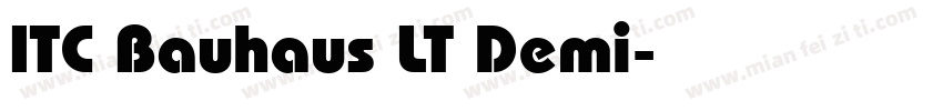 ITC Bauhaus LT Demi字体转换